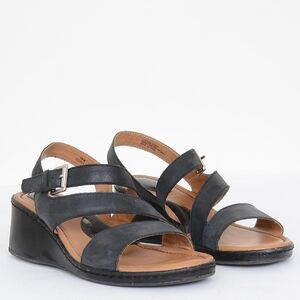 B.O.C Leather Women's Wedge Strappy Comfort Sandals size 10 Vegan Summer Shoes